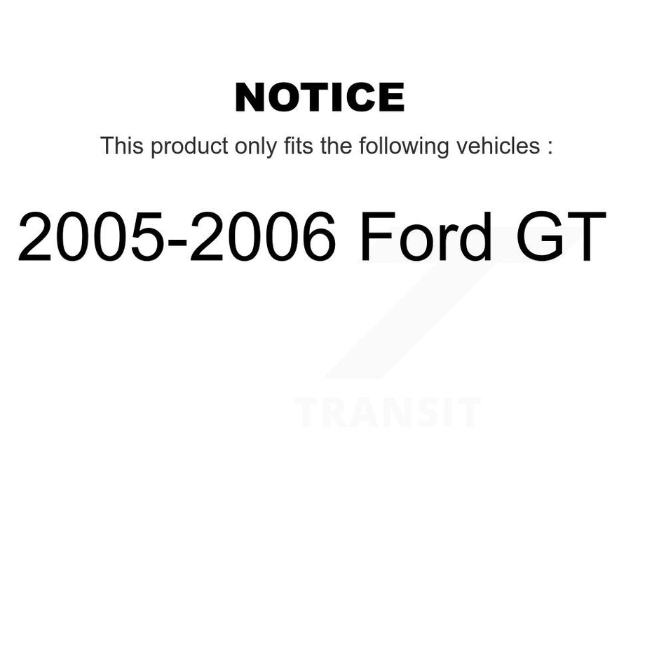 Front Rear Semi-Metallic Brake Pads Kit For 2005-2006 Ford GT KPF-100576