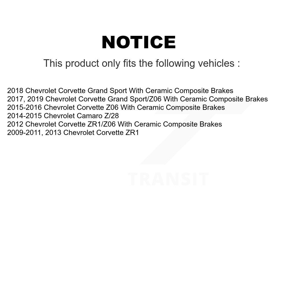 Front Rear Semi-Metallic Brake Pads Kit For Chevrolet Corvette Camaro KPF-100605