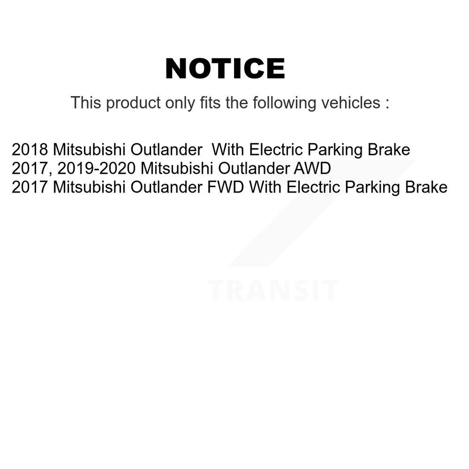 Front Rear Semi-Metallic Brake Pads Kit For Mitsubishi Outlander KPF-100622