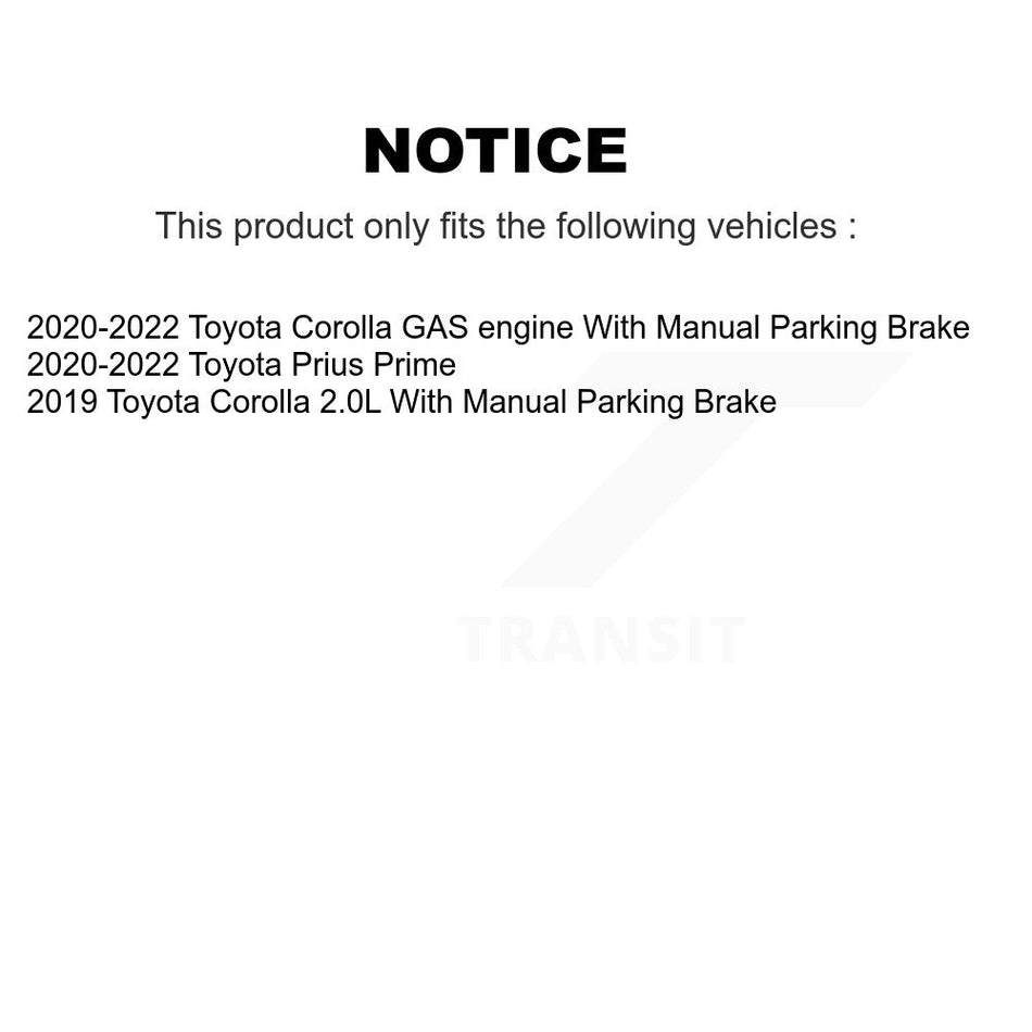 Front Rear Semi-Metallic Brake Pads Kit For Toyota Corolla Prius Prime KPF-100658
