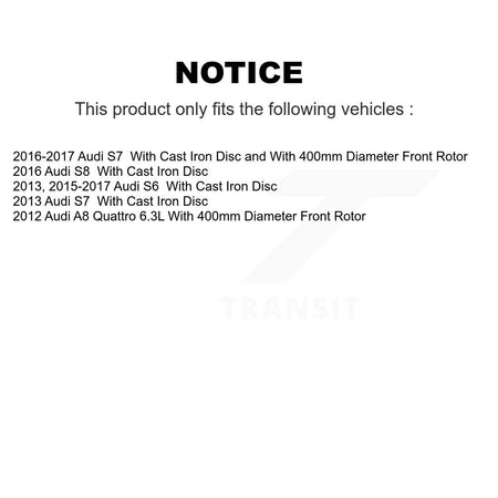 Front Rear Semi-Metallic Brake Pads Kit For Audi S6 S7 S8 A8 Quattro KPF-100693