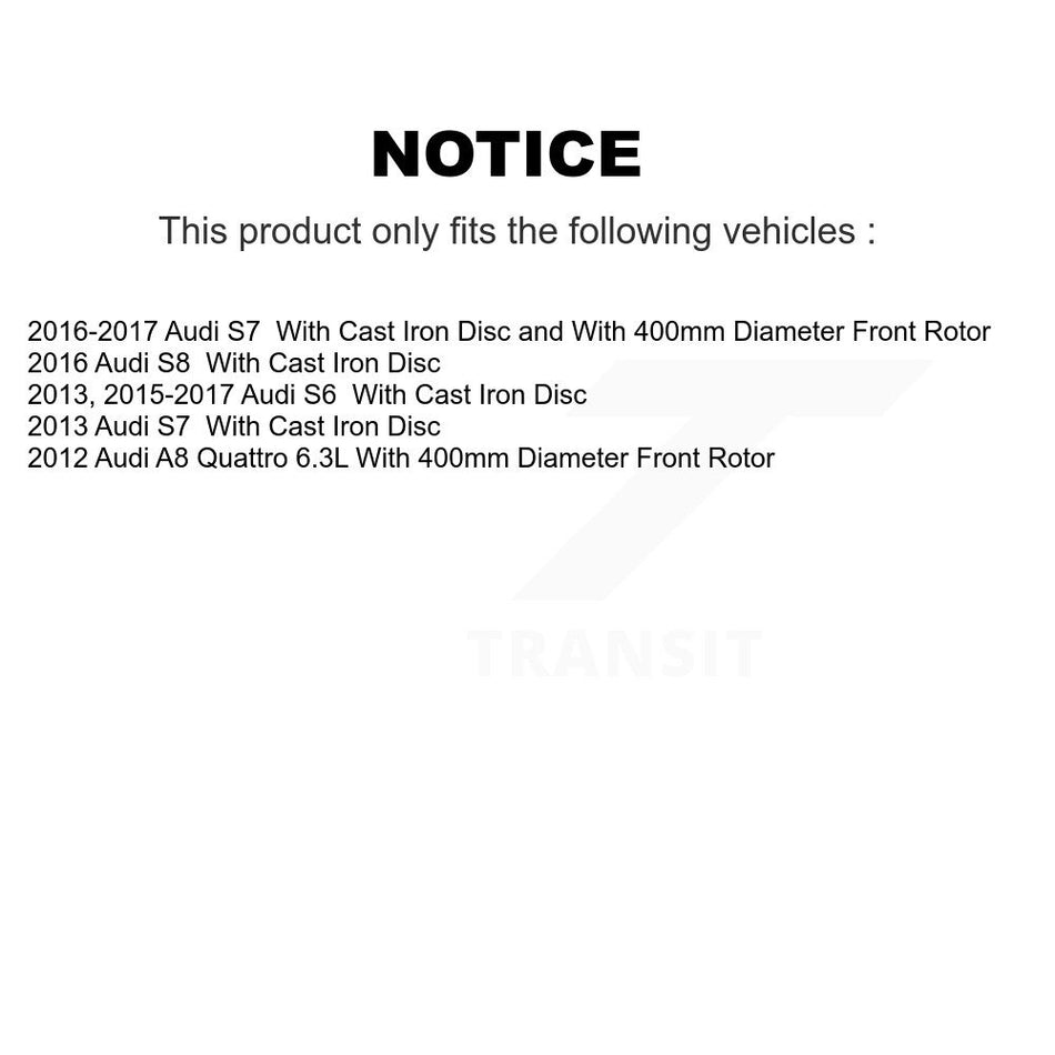 Front Rear Semi-Metallic Brake Pads Kit For Audi S6 S7 S8 A8 Quattro KPF-100693