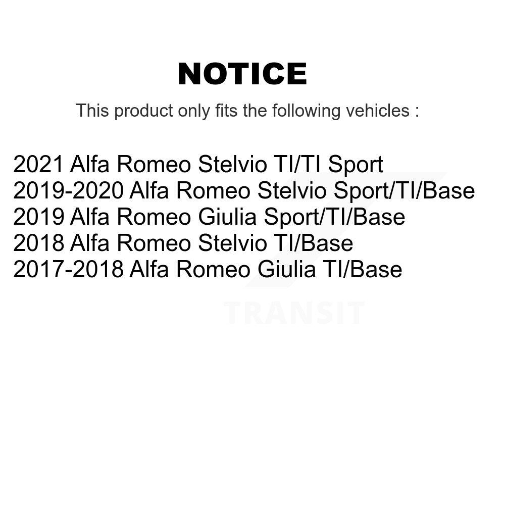 Front Rear Semi-Metallic Brake Pads Kit For Alfa Romeo Stelvio Giulia KPF-100707