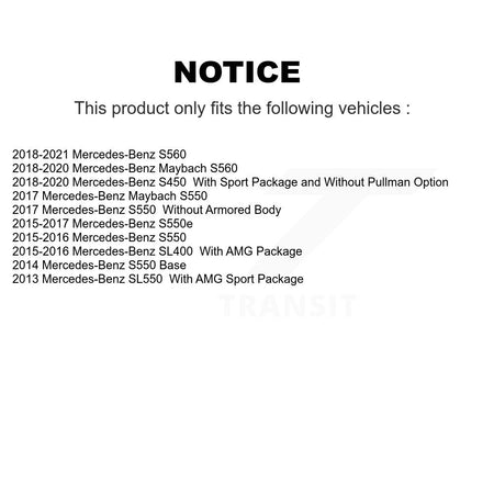 Front Rear Semi-Metallic Brake Pad Kit For Mercedes-Benz S550 S560 SL550 SL450 S450 S550e KPF-100725