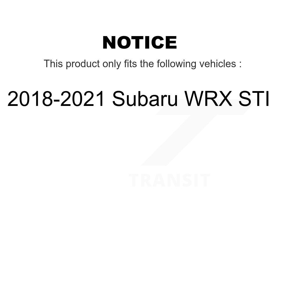 Front Rear Semi-Metallic Brake Pads Kit For 2018-2021 Subaru WRX STI KPF-100738