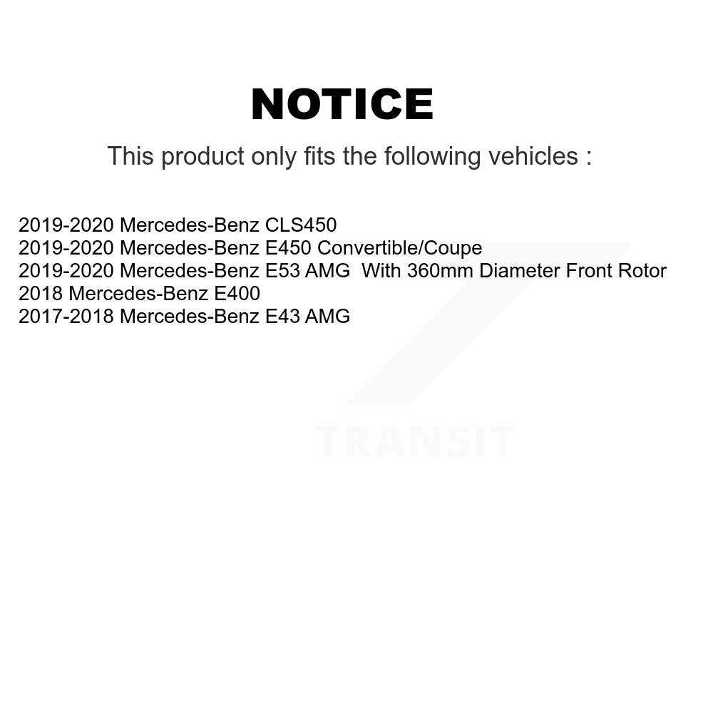 Front Rear Semi-Metallic Brake Pads Kit For Mercedes-Benz E400 E450 E53 AMG E43 CLS450 KPF-100741
