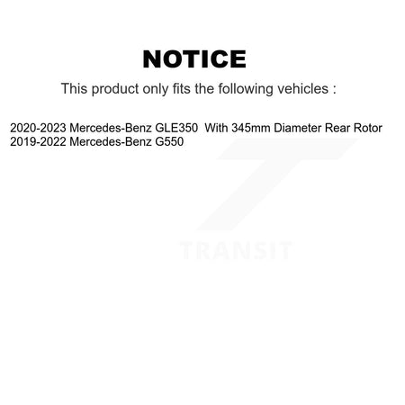 Front Rear Semi-Metallic Brake Pads Kit For Mercedes-Benz GLE350 G550 KPF-100757