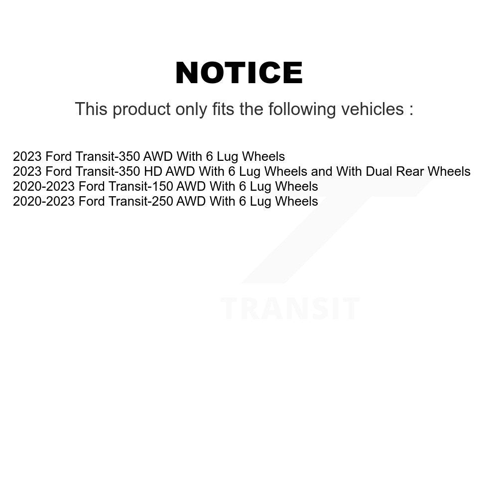 Front Rear Semi-Metallic Brake Pads Kit For Ford Transit-250 Transit-150 Transit-350 HD KPF-100762