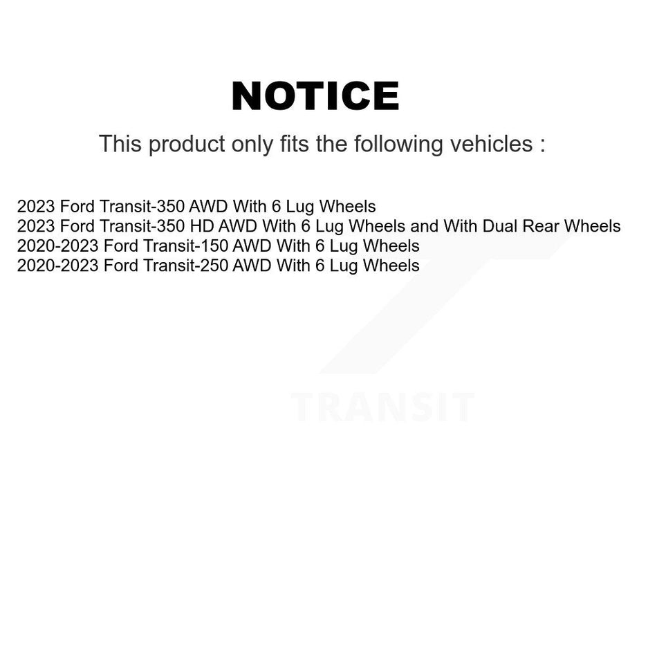 Front Rear Semi-Metallic Brake Pads Kit For Ford Transit-250 Transit-150 Transit-350 HD KPF-100762