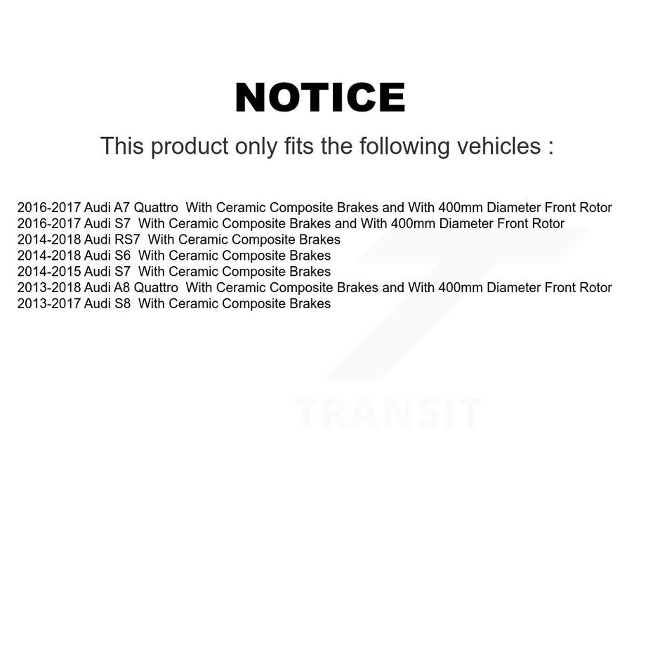 Front Rear Semi-Metallic Brake Pads Kit For Audi A7 Quattro A8 RS7 S6 S7 S8 KPF-100773