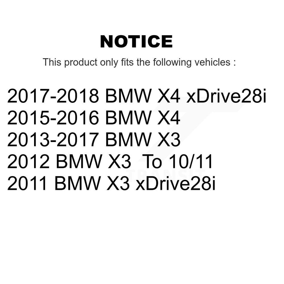Front Rear Semi-Metallic Disc Brake Pads And Wear Sensors Kit For BMW X3 X4 KPW-100013
