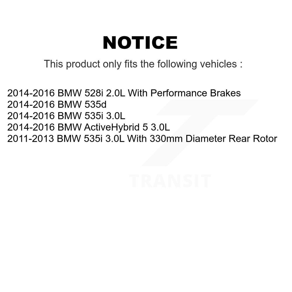 Front Rear Semi-Metallic Brake Pads Wear Sensor Kit For BMW 535i 528i 535d ActiveHybrid 5 KPW-100015
