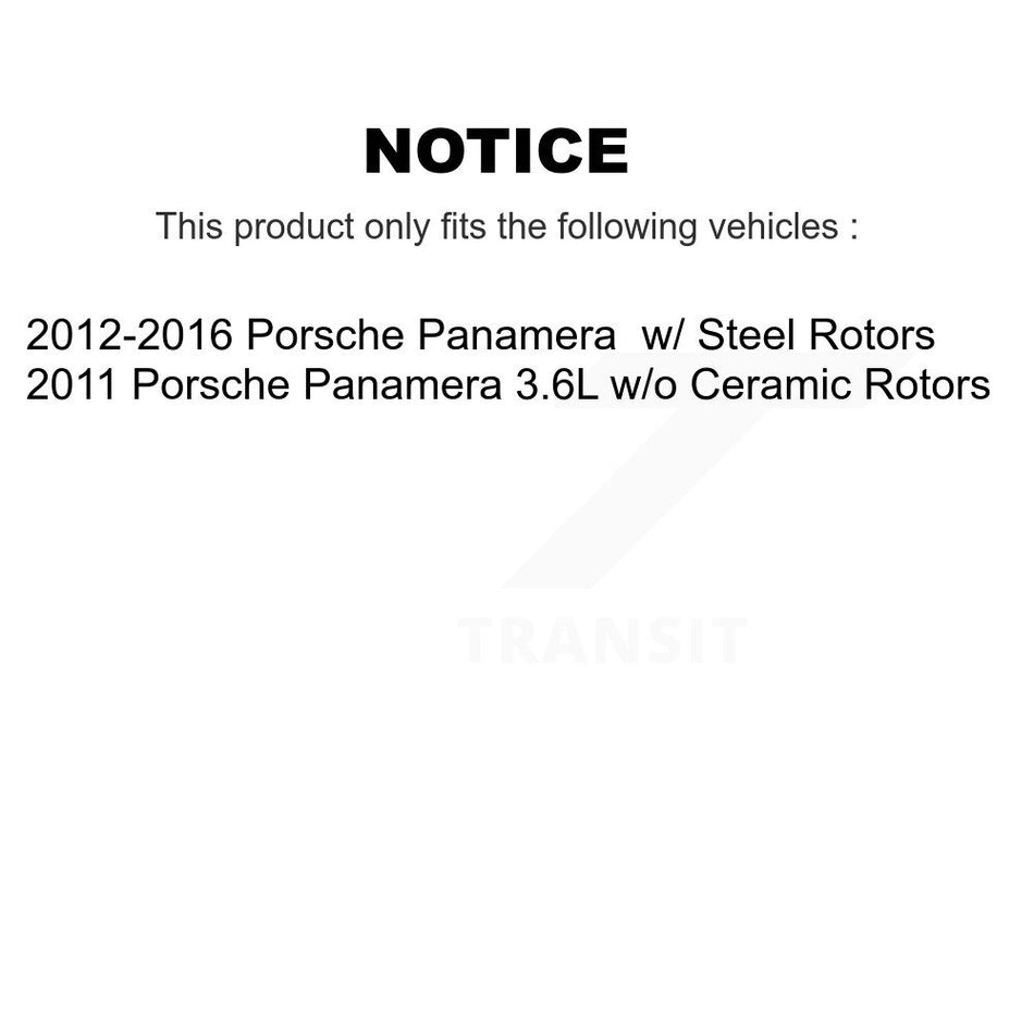 Front Rear Semi-Metallic Disc Brake Pad Wear Sensor Kit For Porsche Panamera with Harness KPW-100035