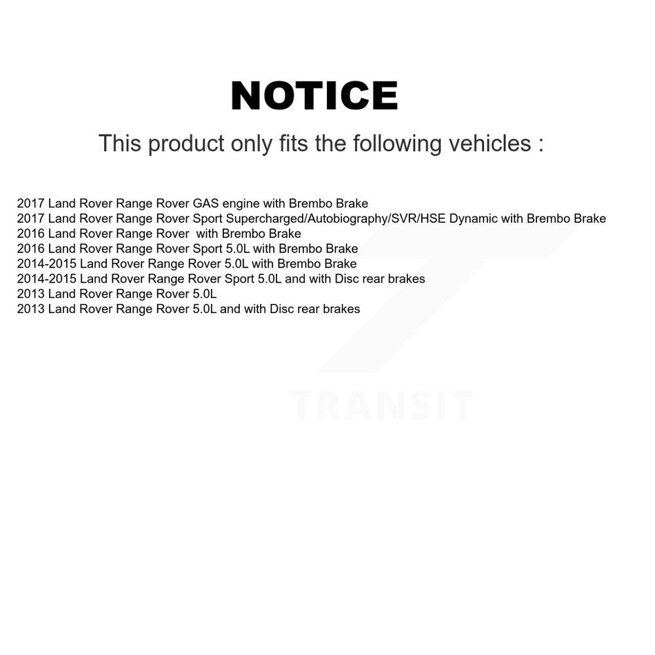 Front Rear Semi-Metallic Disc Brake Pads And Wear Sensors Kit For Land Rover Range Sport KPW-100049