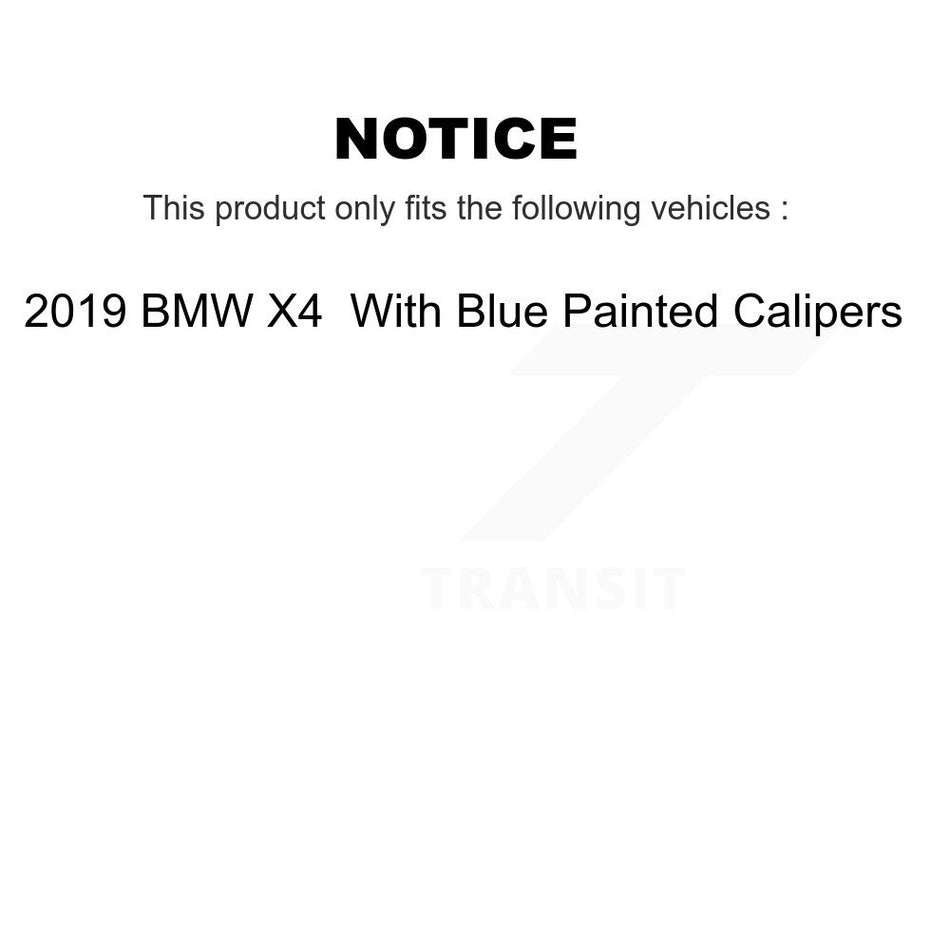 Front Rear Semi-Metallic Disc Brake Pads And Wear Sensors Kit For BMW X4 KPW-100056