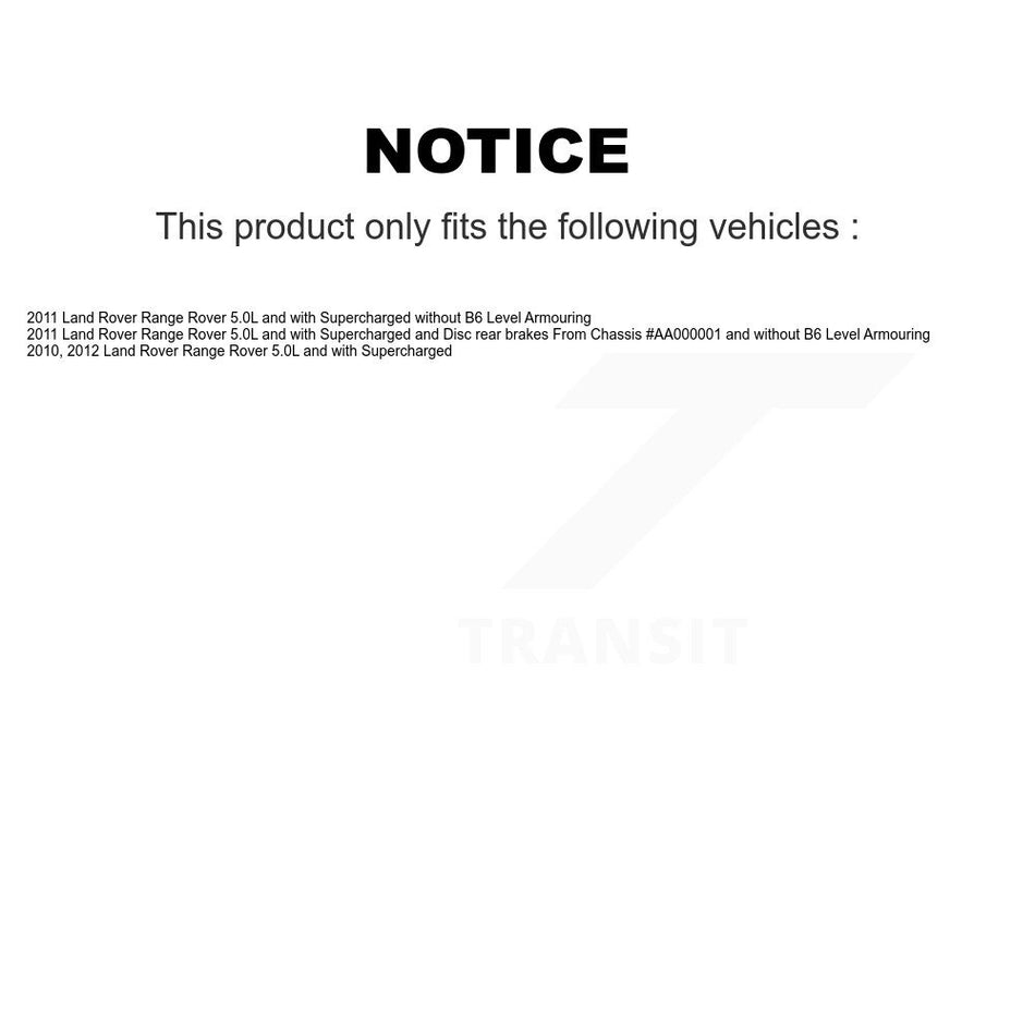 Front Rear Semi-Metallic Disc Brake Pads And Wear Sensors Kit For Land Rover Range KPW-100063