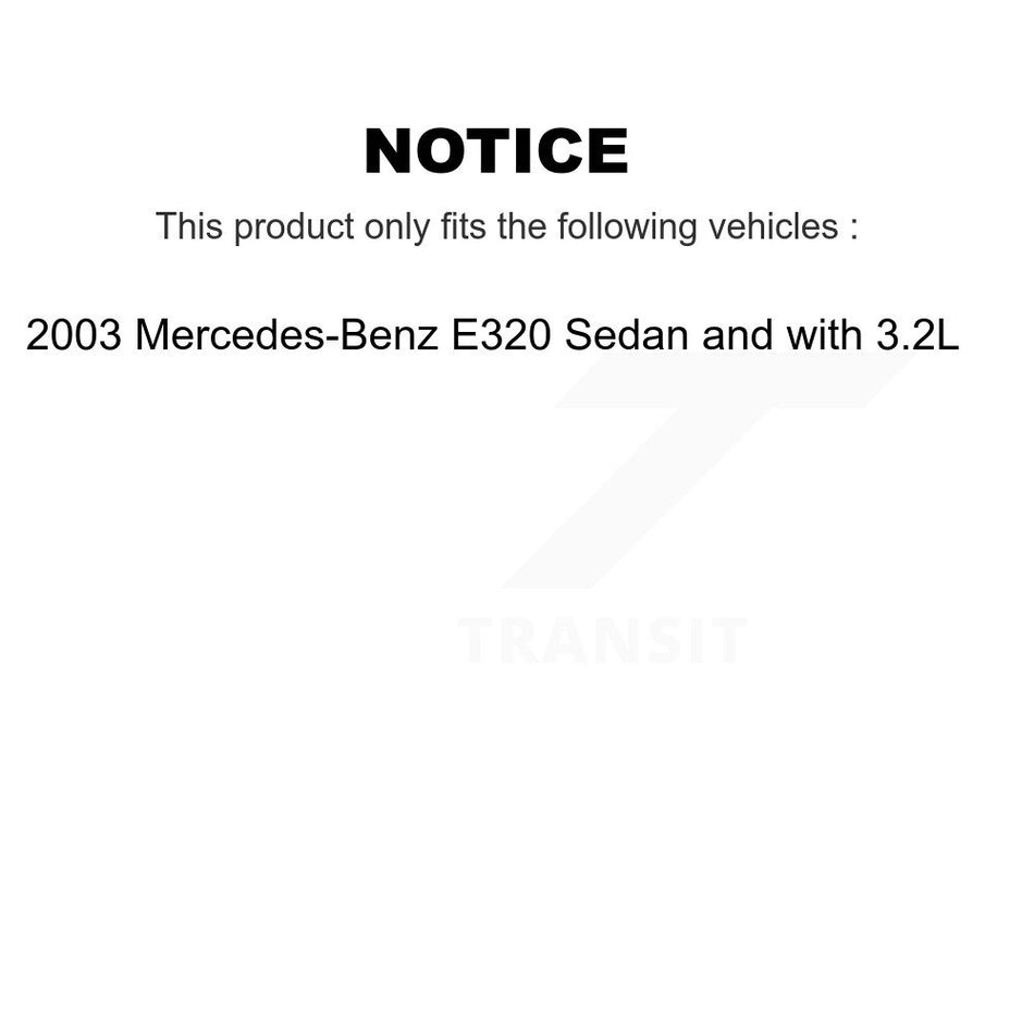 Front Rear Semi-Metallic Brake Pad Wear Sensor Kit For Mercedes-Benz E320 Sedan with 3.2L KPW-100090