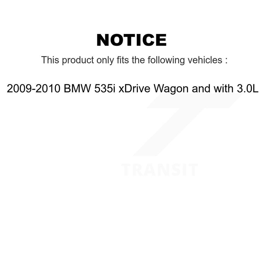 Front Rear Semi-Metallic Disc Brake Pads And Extra Wear Sensors Kit For BMW 535i xDrive KPW-100103