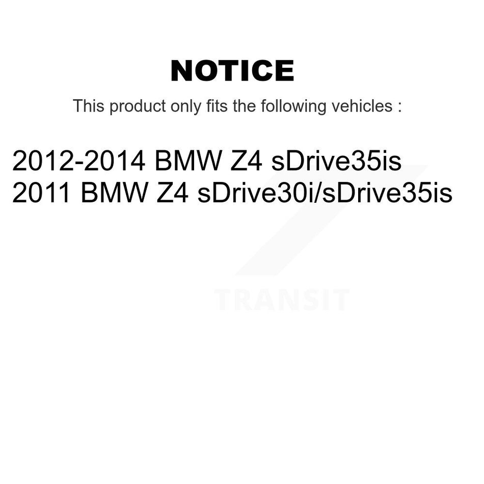 Front Rear Semi-Metallic Disc Brake Pads And Extra Wear Sensors Kit For BMW Z4 KPW-100106