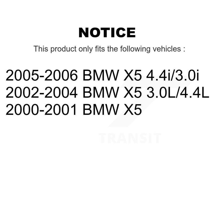 Front Rear Semi-Metallic Disc Brake Pads And Wear Sensors Kit For BMW X5 KPW-100131