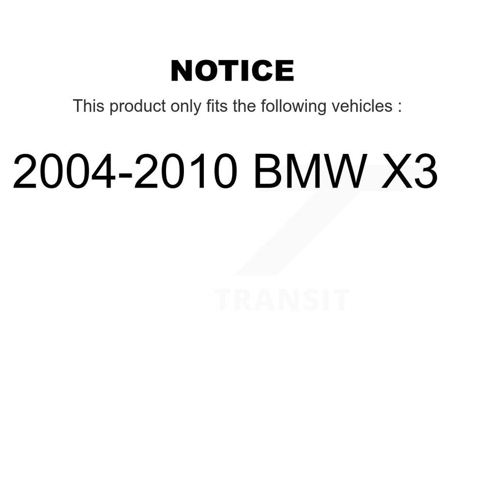 Front Rear Semi-Metallic Disc Brake Pads And Wear Sensors Kit For 2004-2010 BMW X3 KPW-100133