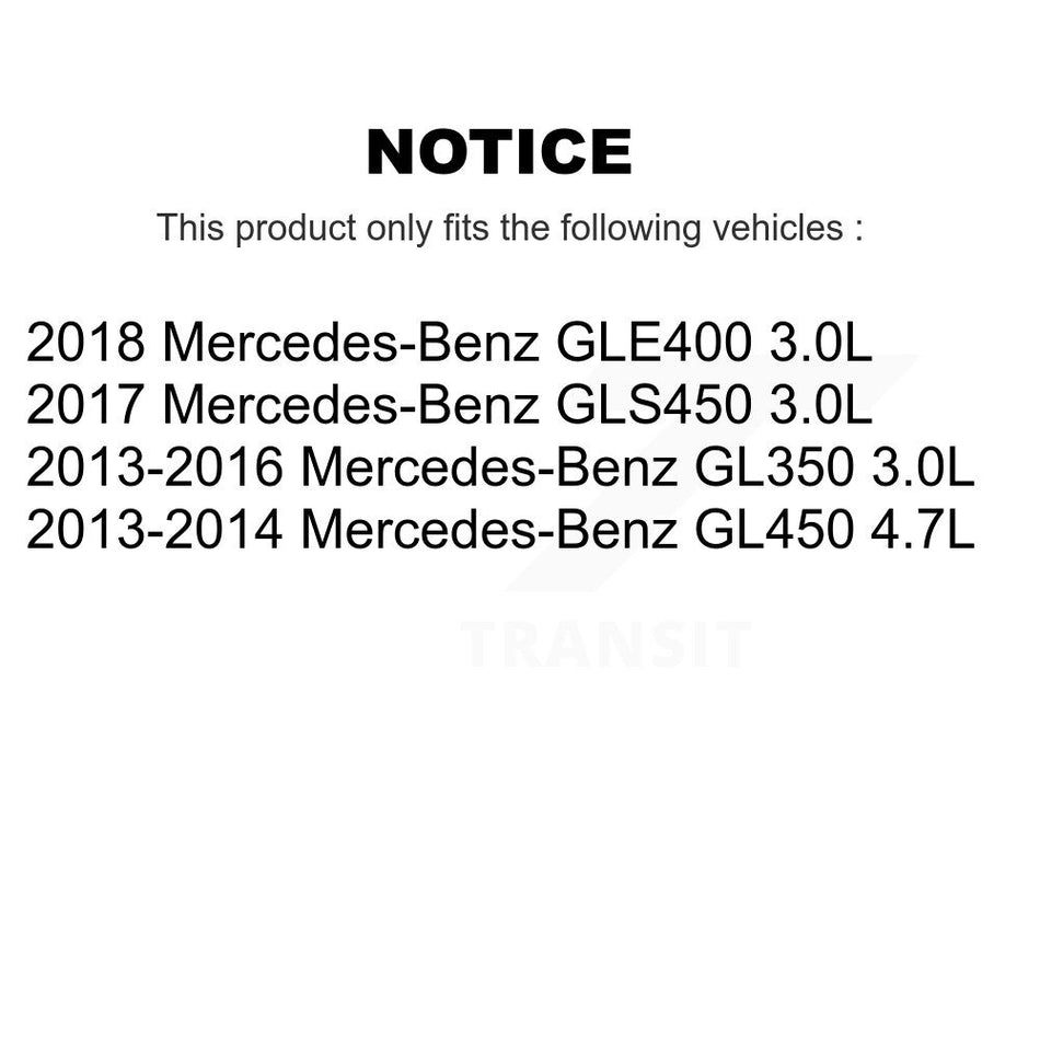 Front Rear Semi-Metallic Brake Pads Wear Sensor Kit For Mercedes-Benz GLE400 GL350 GLS450 KPW-100140