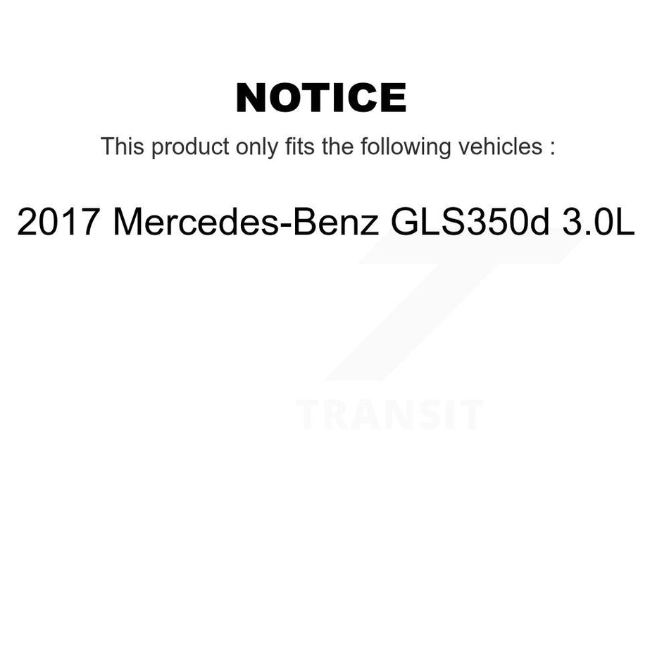 Front Rear Semi-Metallic Brake Pads & Wear Sensor Kit For Mercedes-Benz GL350 GL550 GL450 KPW-100141