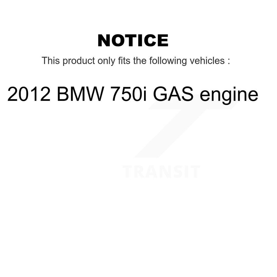 Front Rear Semi-Metallic Disc Brake Pads And Wear Sensor Kit For 2012 BMW 750i GAS engine KPW-100143