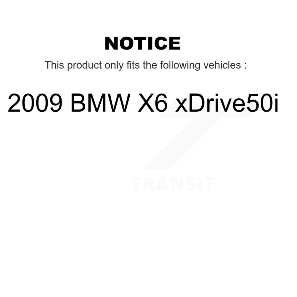 Front Rear Semi-Metallic Disc Brake Pads And Wear Sensors Kit For 2009 BMW X6 xDrive50i KPW-100147