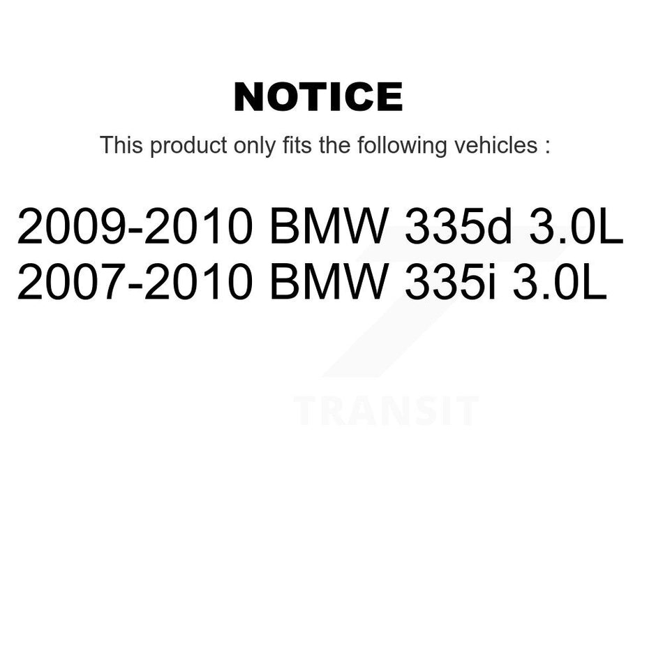 Front Rear Semi-Metallic Disc Brake Pads And Extra Wear Sensor Kit For BMW 335i 335d 3.0L KPW-100199