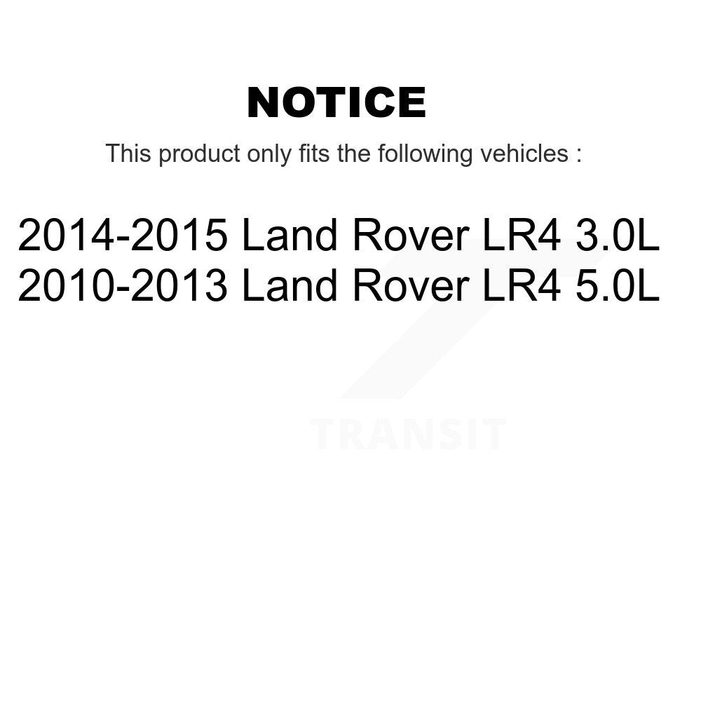 Front Rear Semi-Metallic Disc Brake Pads And Wear Sensors Kit For Land Rover LR4 KPW-100425