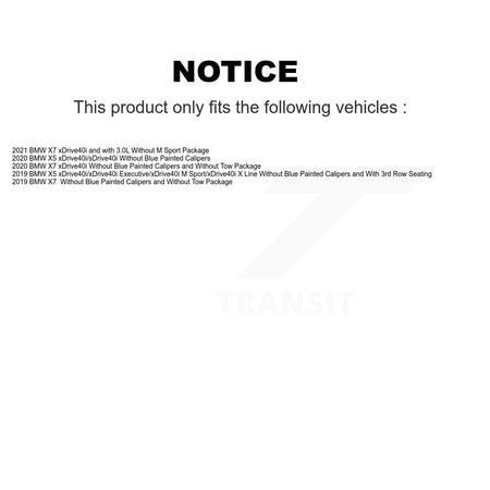 Front Semi-Metallic Disc Brake Pads And Wear Sensors Kit For BMW X5 X7 KPW-100612
