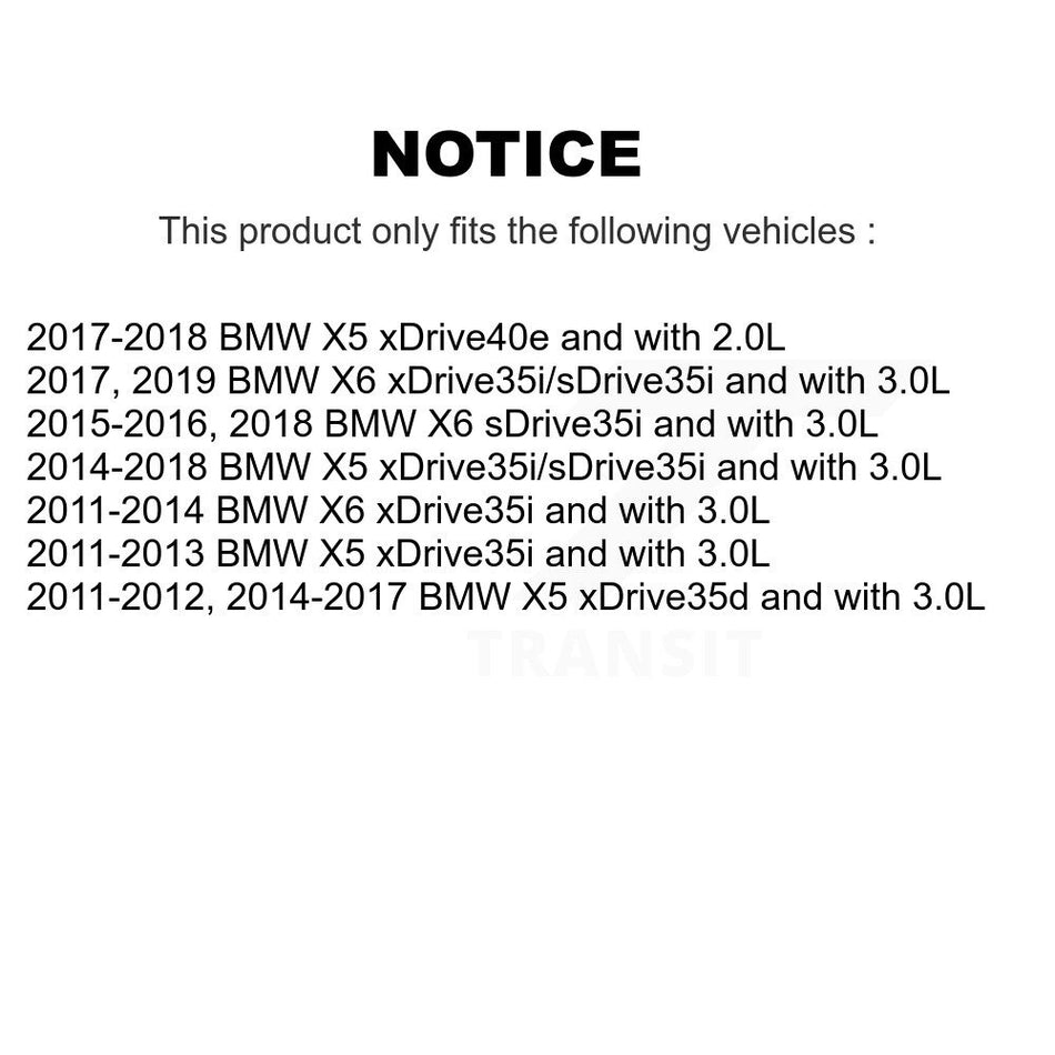 Front Semi-Metallic Disc Brake Pads And Wear Sensors Kit For BMW X5 X6 KPW-100625