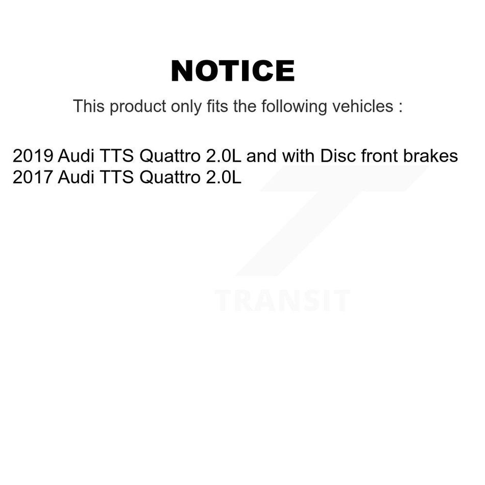 Front Semi-Metallic Disc Brake Pads And Wear Sensors Kit For Audi TTS Quattro KPW-100660