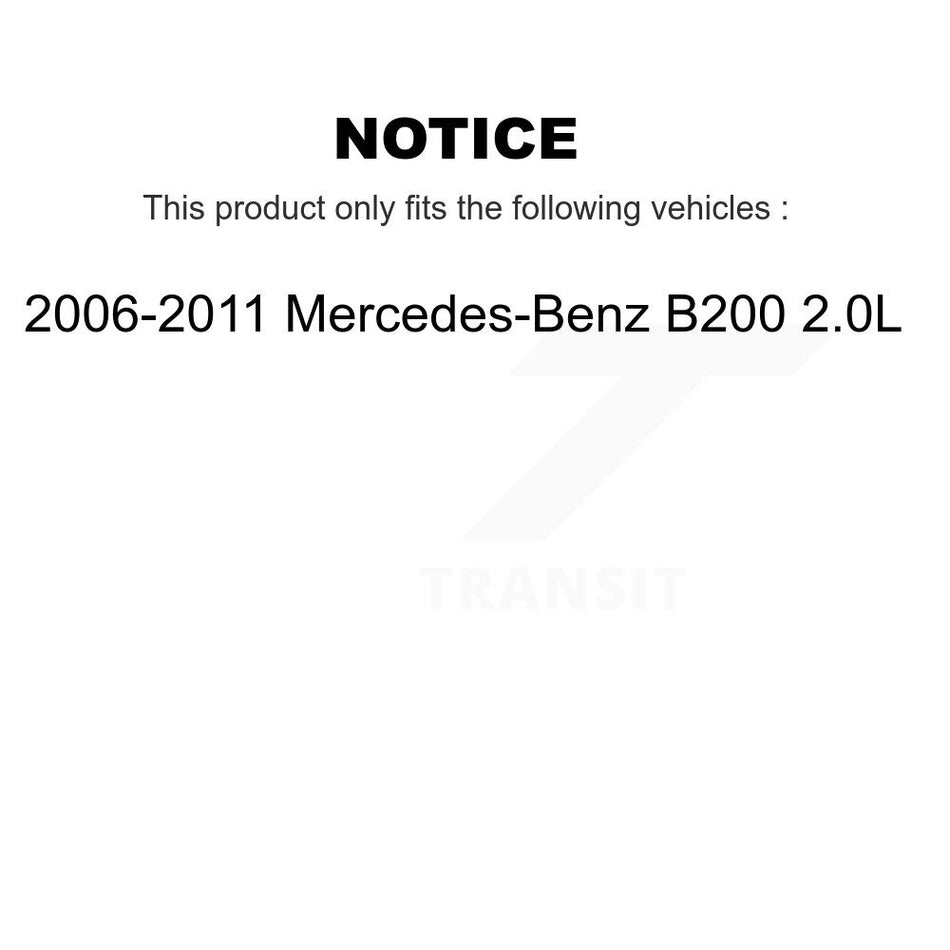 Front Semi-Metallic Disc Brake Pads Wear Sensor Kit For 2006-2011 Mercedes-Benz B200 2.0L KPW-100697