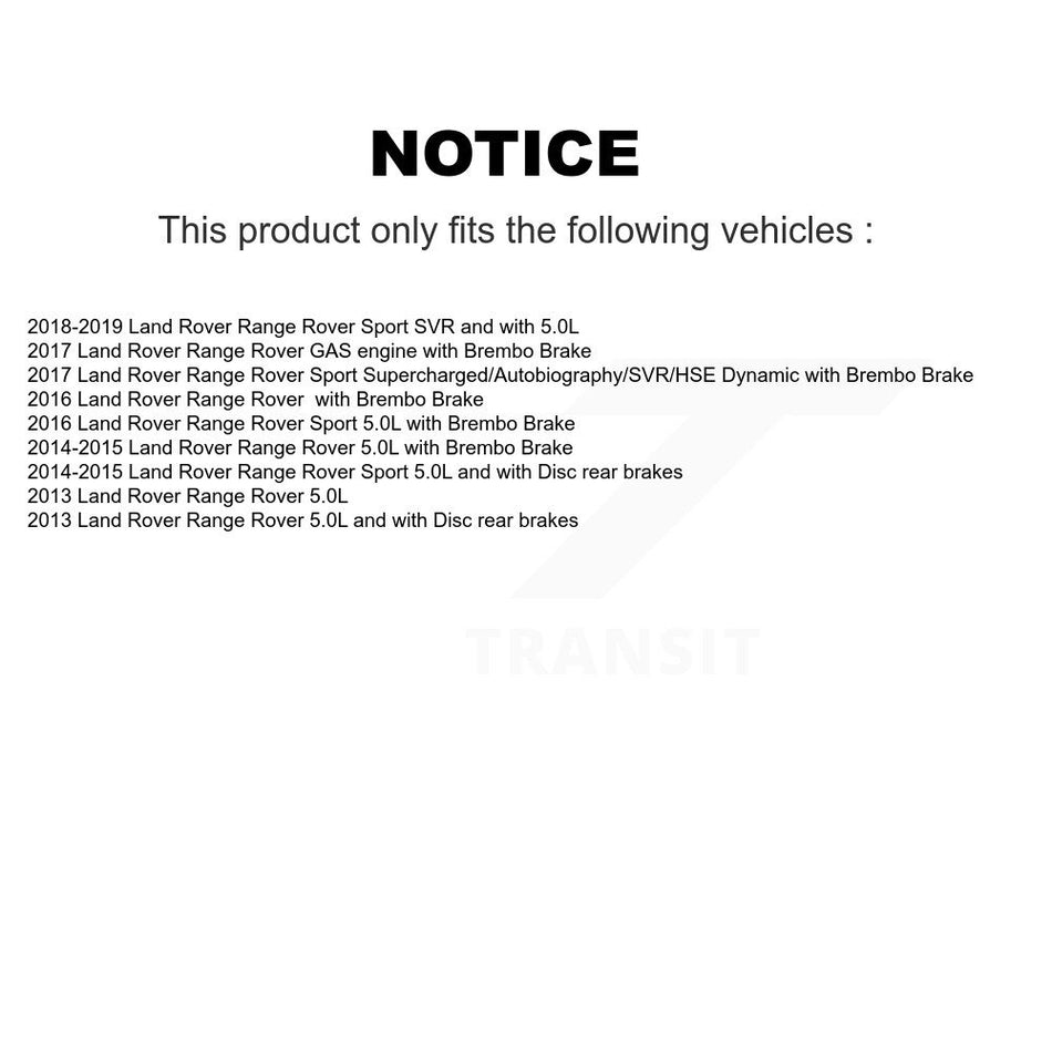 Front Semi-Metallic Disc Brake Pads And Wear Sensors Kit For Land Rover Range Sport KPW-100716