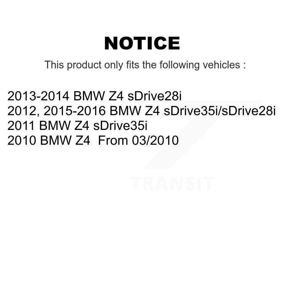Front Semi-Metallic Disc Brake Pads And Wear Sensors Kit For BMW Z4 KPW-100743