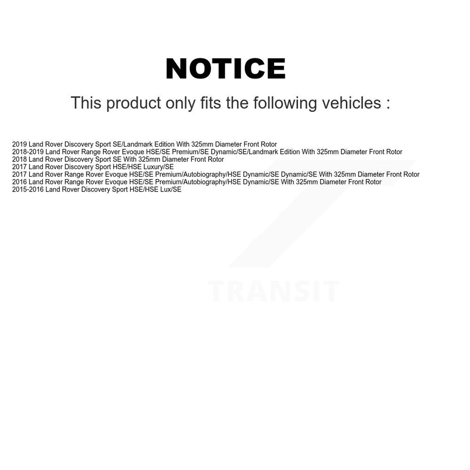Front Semi-Metallic Brake Pad Wear Sensor Kit For Land Rover Discovery Sport Range Evoque KPW-100746