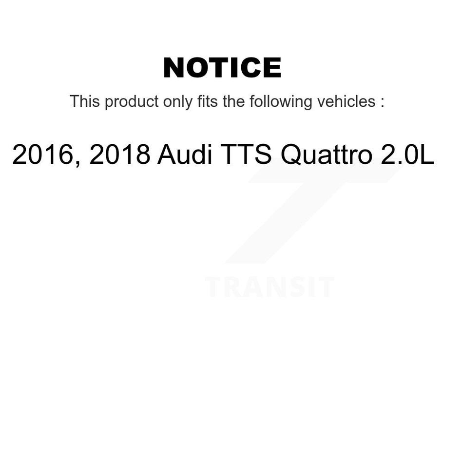 Front Semi-Metallic Disc Brake Pads And Wear Sensors Kit For Audi TTS Quattro 2.0L KPW-100752