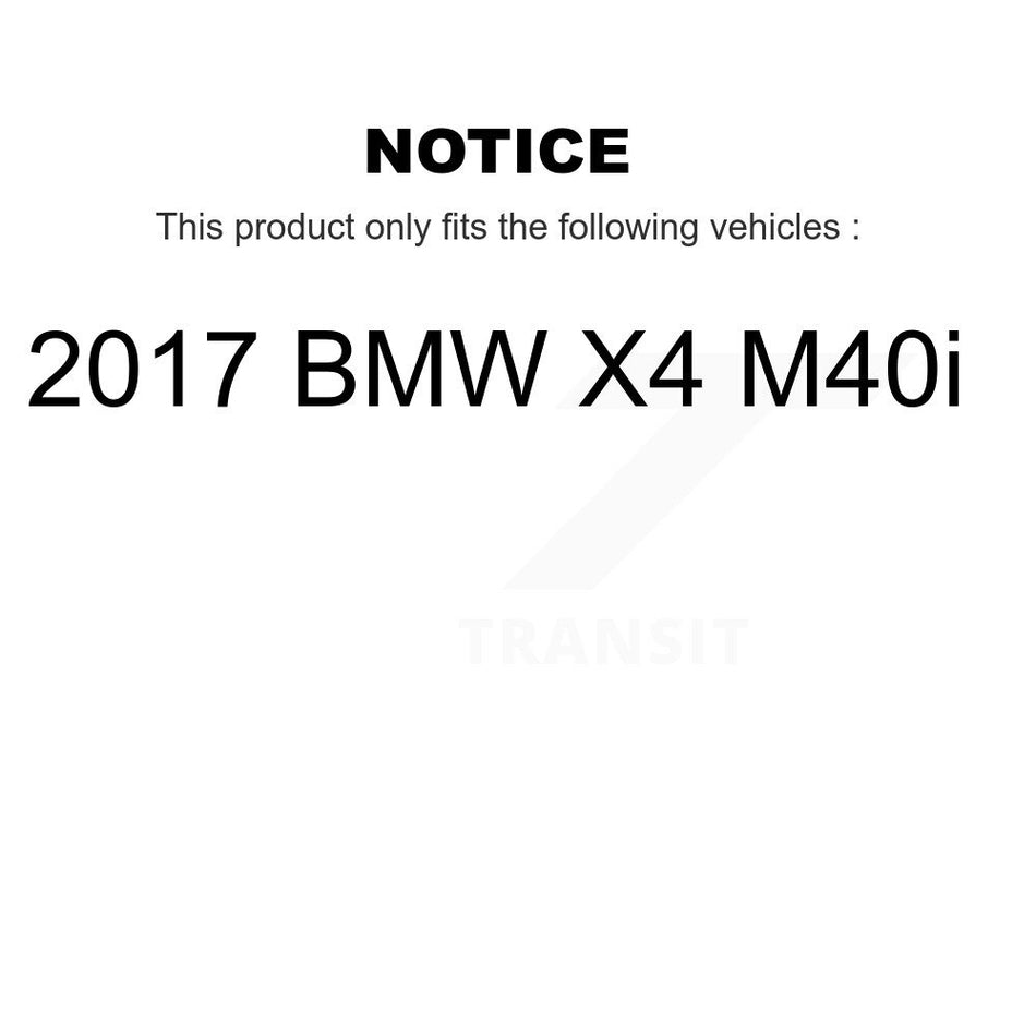 Front Semi-Metallic Disc Brake Pads And Wear Sensors Kit For 2016-2018 BMW X4 M40i KPW-100755