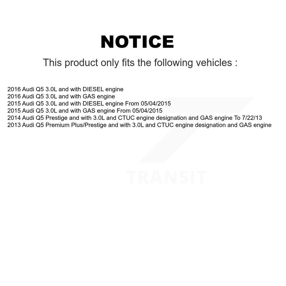 Front Semi-Metallic Disc Brake Pads And Wear Sensors Kit For Audi Q5 KPW-100794