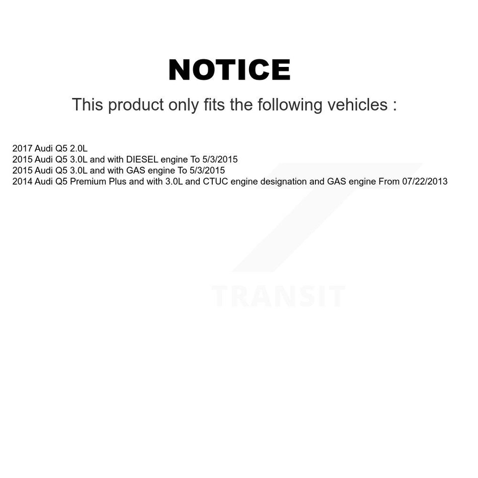 Front Semi-Metallic Disc Brake Pads And Wear Sensors Kit For Audi Q5 KPW-100796