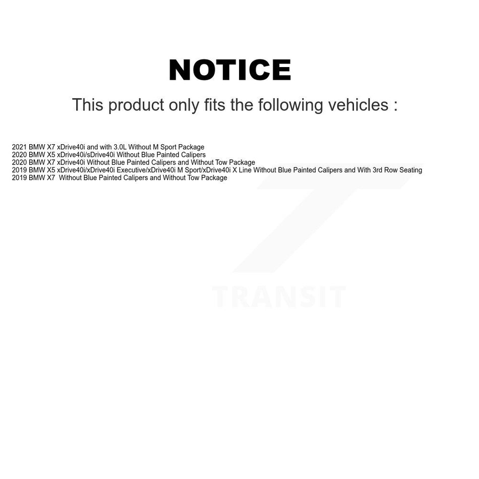 Front Semi-Metallic Disc Brake Pads And Wear Sensors Kit For BMW X5 X7 KPW-100809
