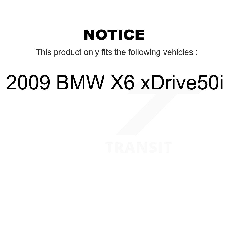 Front Semi-Metallic Disc Brake Pads And Wear Sensors Kit For 2009 BMW X6 xDrive50i KPW-100826