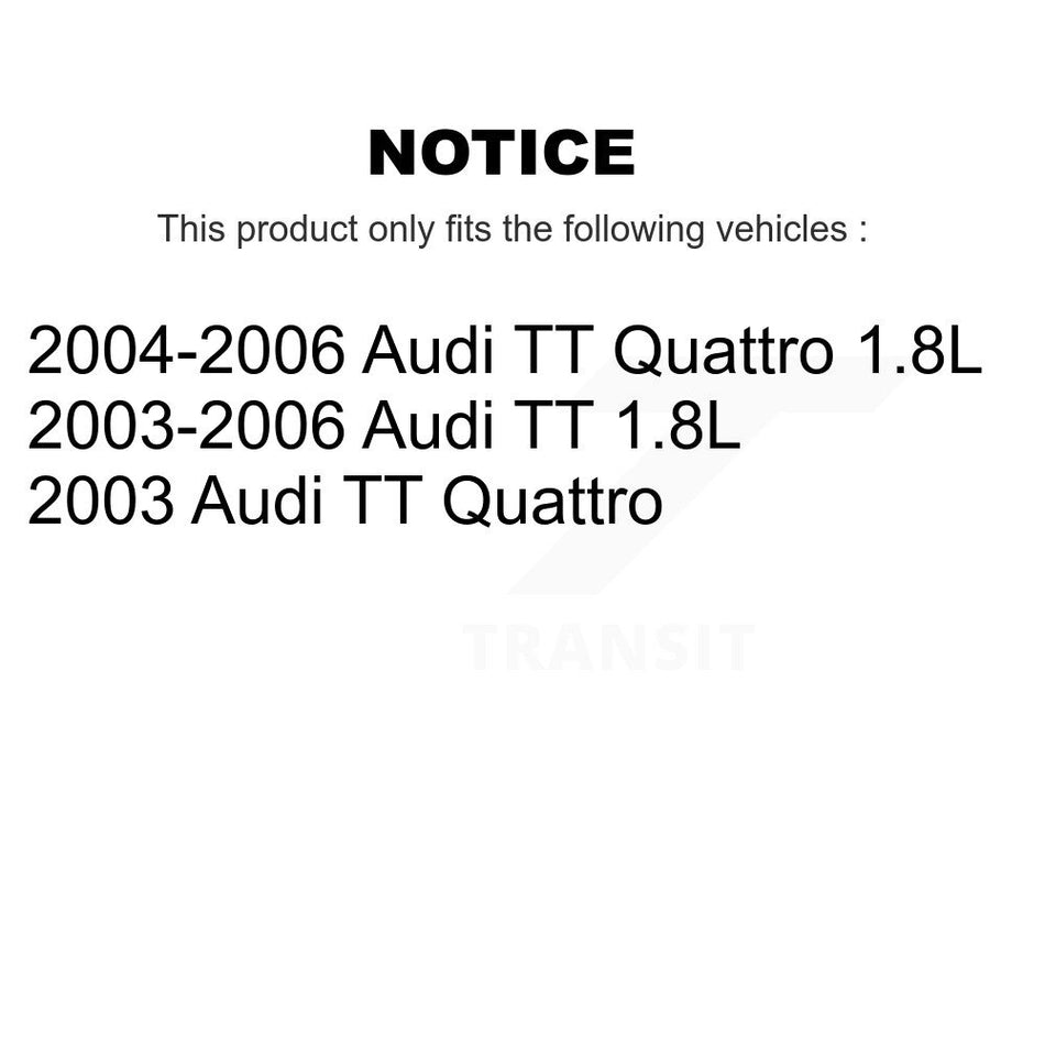 Front Semi-Metallic Disc Brake Pads And Extra Wear Sensors Kit For Audi TT Quattro KPW-100880