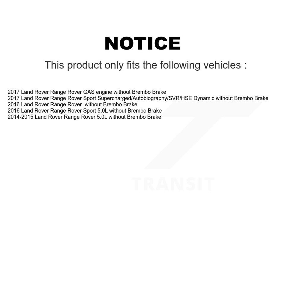 Front Semi-Metallic Disc Brake Pads And Wear Sensors Kit For Land Rover Range Sport KPW-100914