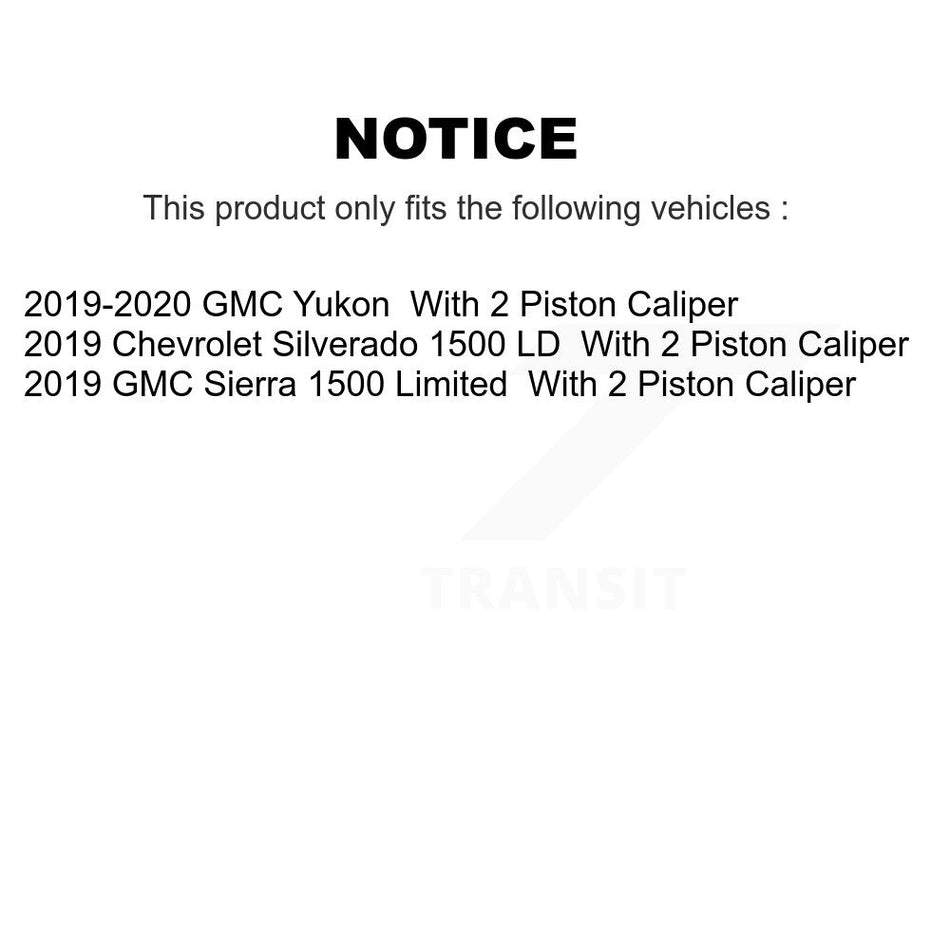 Front Semi-Metallic Brake Pads Wear Sensor Kit For GMC Chevrolet Silverado 1500 LD Sierra KPW-100942