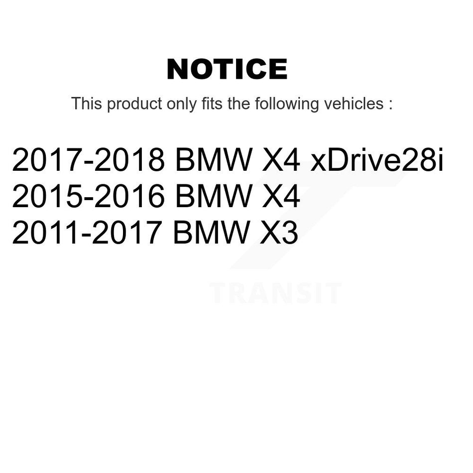 Front Semi-Metallic Disc Brake Pads And Wear Sensors Kit For BMW X3 X4 KPW-100951