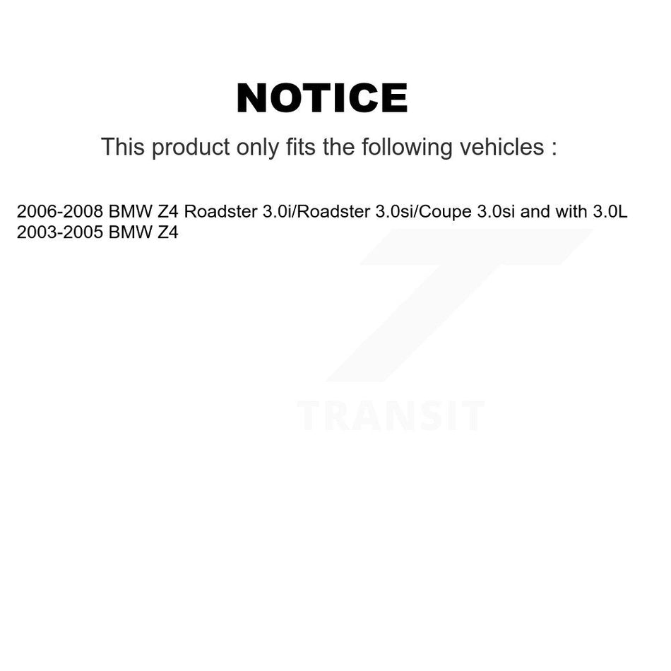 Rear Semi-Metallic Disc Brake Pads And Wear Sensors Kit For BMW Z4 KPW-100977