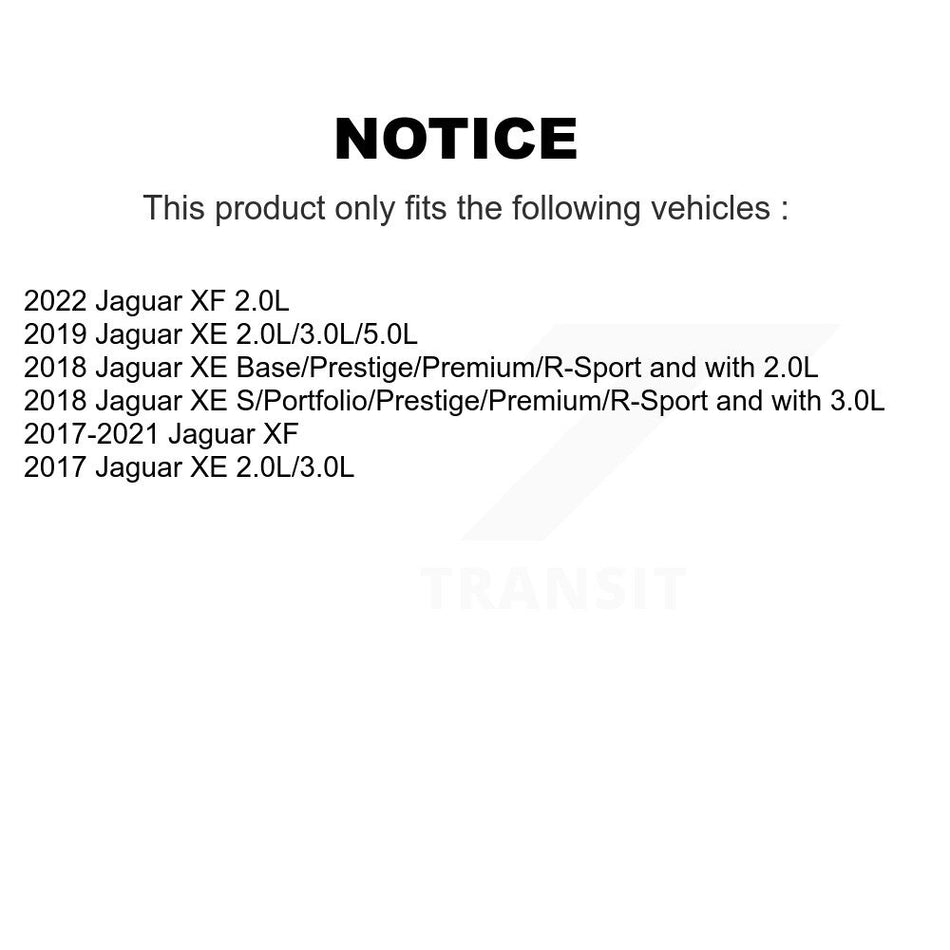 Rear Semi-Metallic Disc Brake Pads And Wear Sensors Kit For Jaguar XE XF KPW-100985
